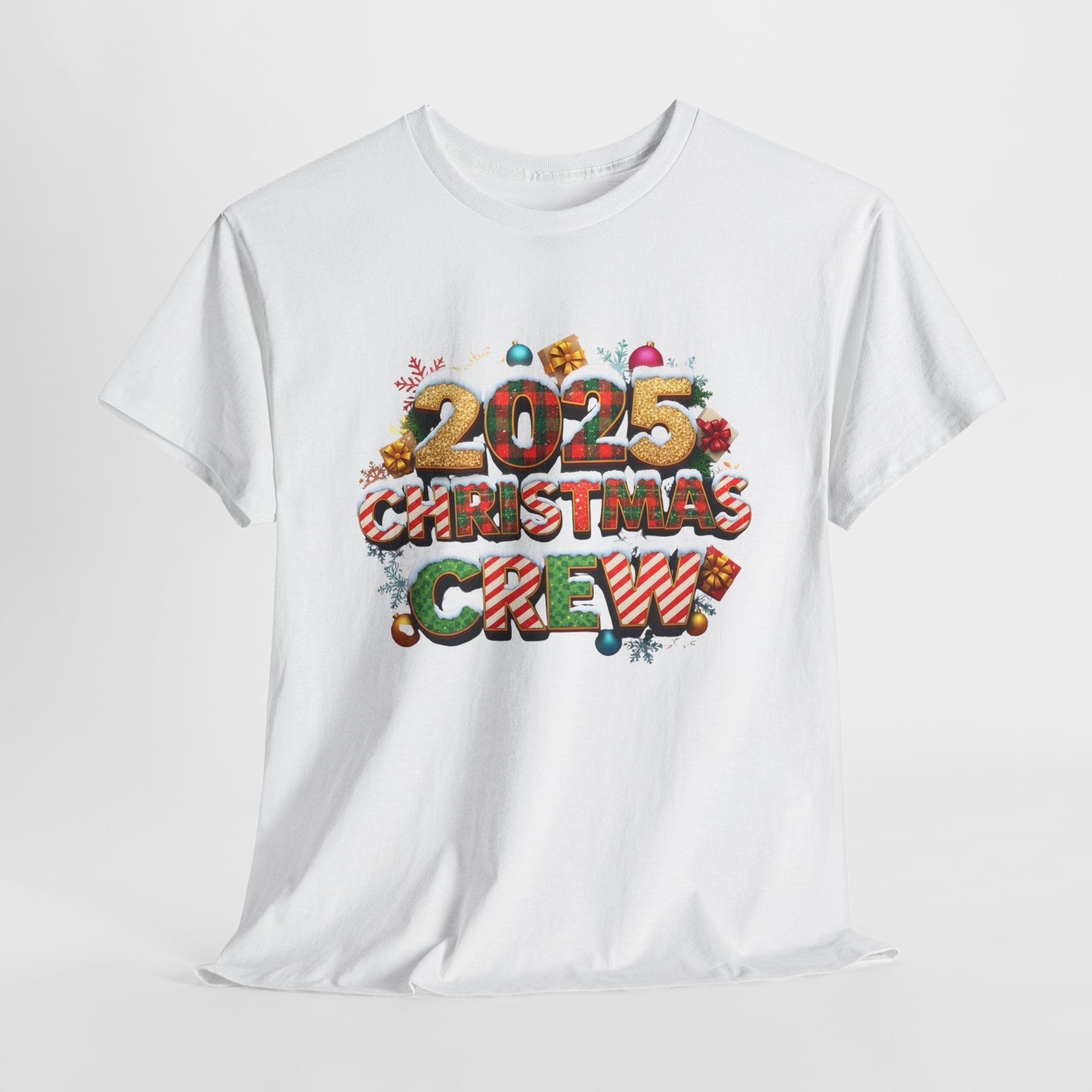 2025 Christmas Crew T-Shirt - Festive Holiday Tee | Matching Family Shirts