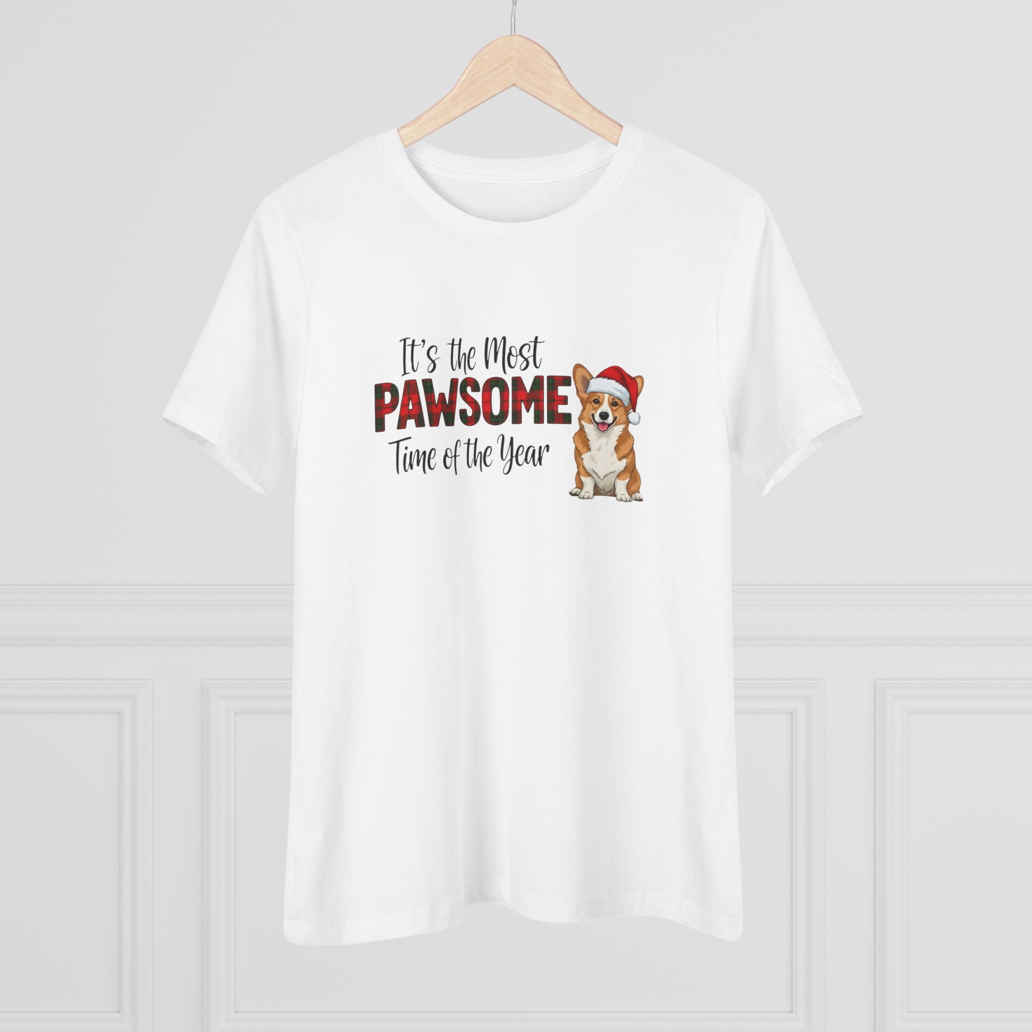 Christmas Dog T-Shirt - Pawsome Holiday Tee | Women's Festive Graphic Shirt