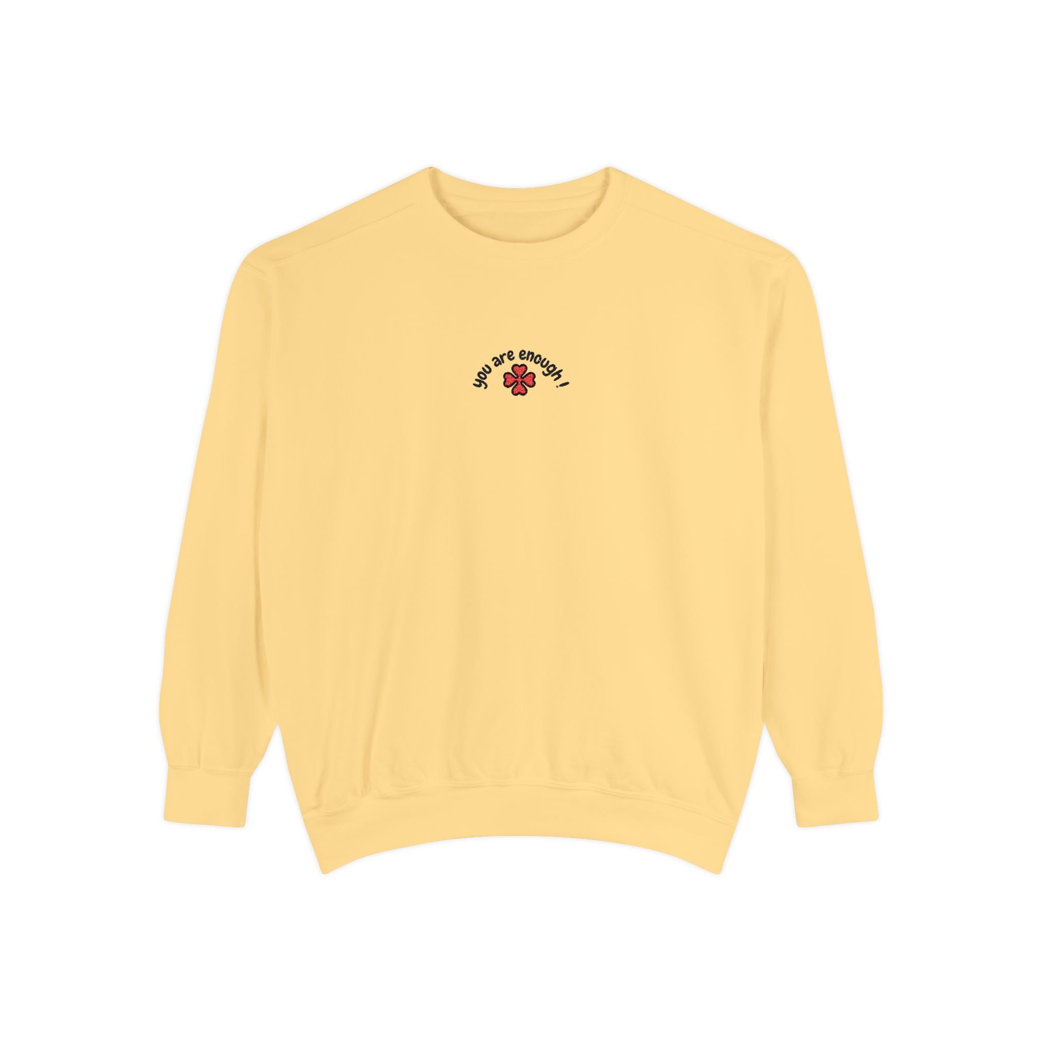 Be The Sunshine Sweatshirt - Red Rose Embroidered Crewneck | Inspirational Gift