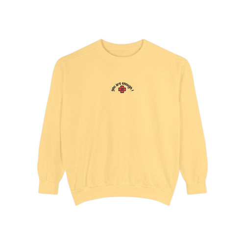 Be The Sunshine Sweatshirt - Red Rose Embroidered Crewneck | Inspirational Gift