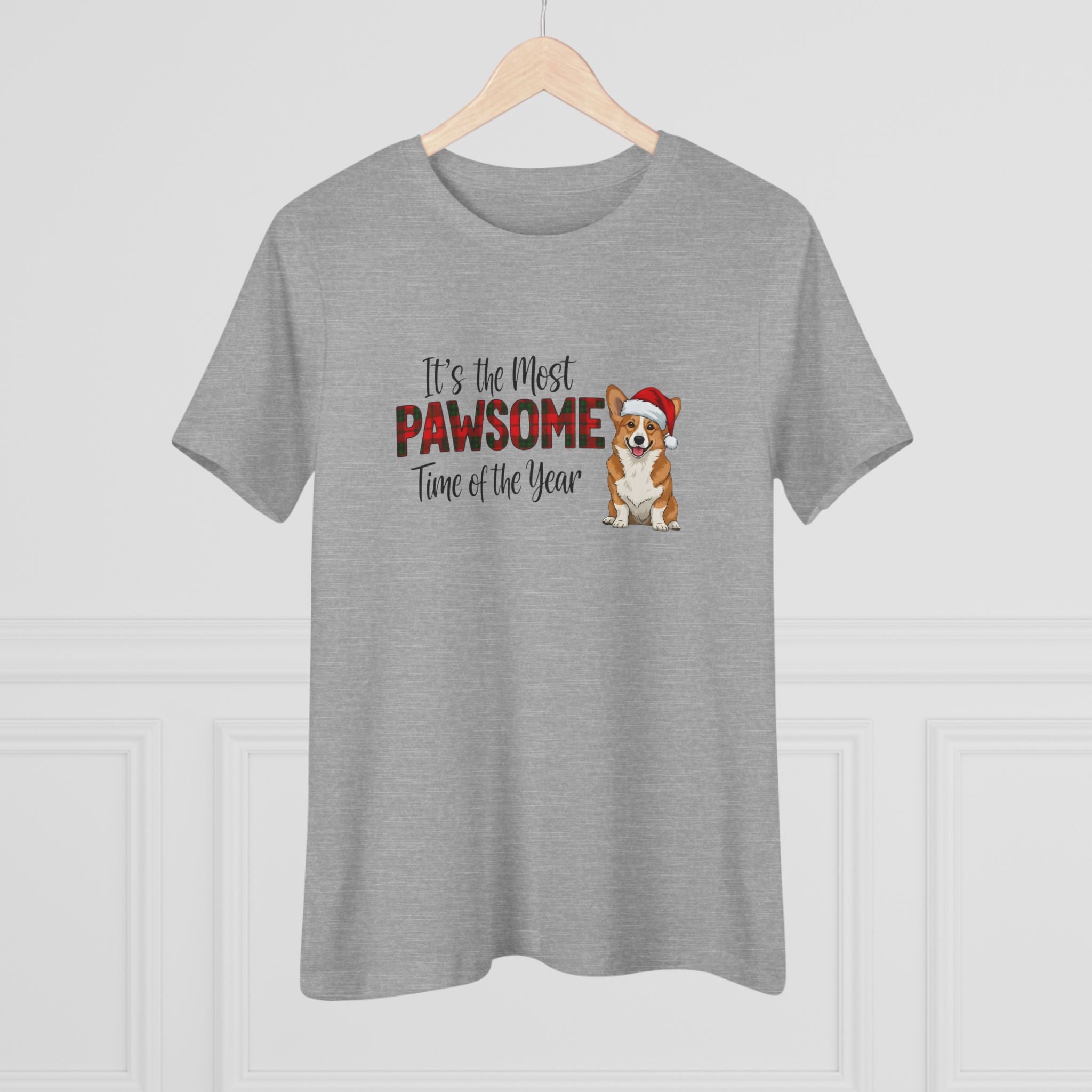 Christmas Dog T-Shirt - Pawsome Holiday Tee | Women's Festive Graphic Shirt