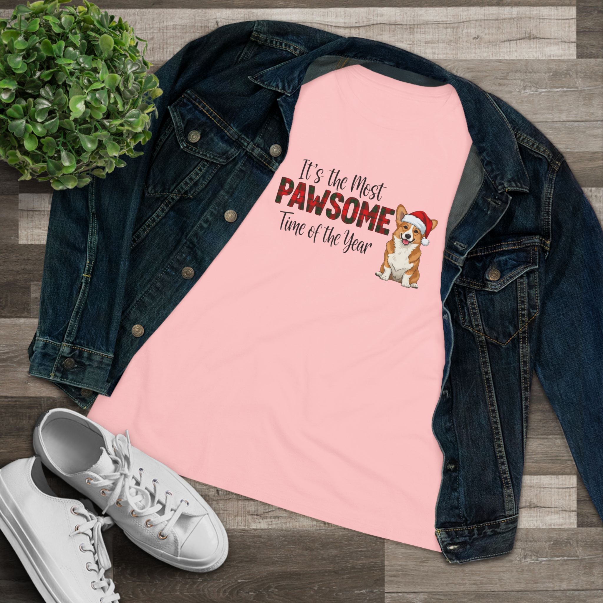 Christmas Dog T-Shirt - Pawsome Holiday Tee | Women's Festive Graphic Shirt